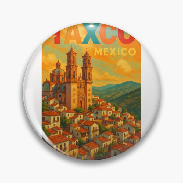 Item preview, Baroque Cathedral and Whitewashed Hills of Taxco, Guerrero, México designed and sold by Places On Earth.