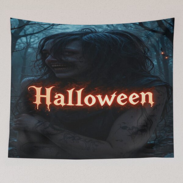 Item preview, Halloween - Scary girl in the dark forest designed and sold by Hot4Shirt.