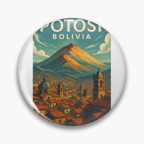 Item preview, Cerro Rico and Colonial Skyline of Potosí, Bolivia designed and sold by Places On Earth.