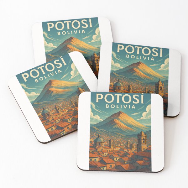 Item preview, Cerro Rico and Colonial Skyline of Potosí, Bolivia designed and sold by Places On Earth.