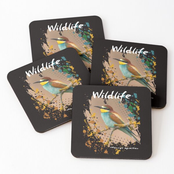 Item preview, Wildlife Bee-Eater on Black designed and sold by Green Bird Design.