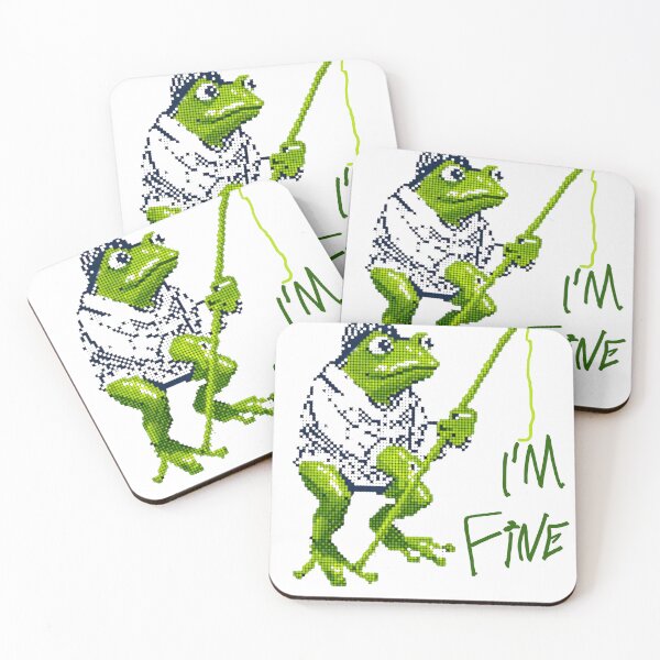 Item preview, Sad Frog Meme – I’M FINE designed and sold by Majnon8bp.