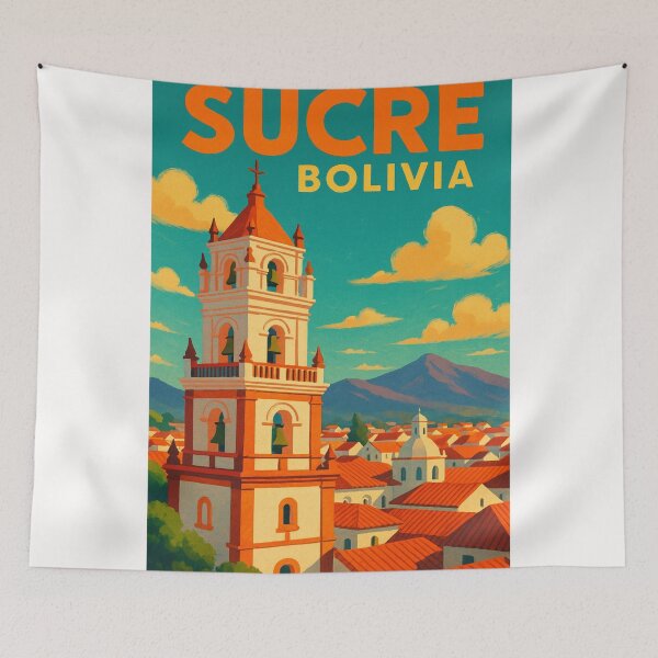 Item preview, Bell Tower of San Felipe Neri in Sucre, Bolivia designed and sold by Places On Earth.