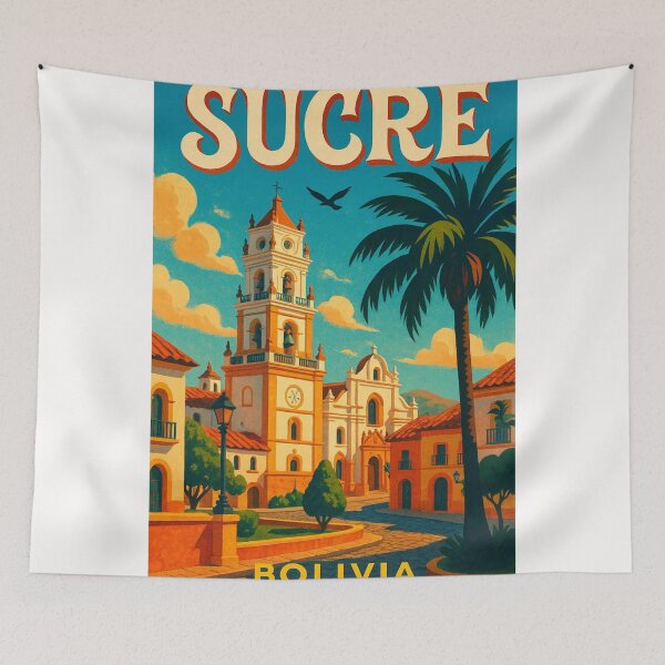 Item preview, Historic Center and Palm-Lined Plaza in Sucre, Bolivia designed and sold by Places On Earth.