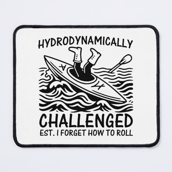 Item preview, Funny Kayaking Capsized Boat Cartoon Outdoor Retro River Gift designed and sold by gunaone-design.