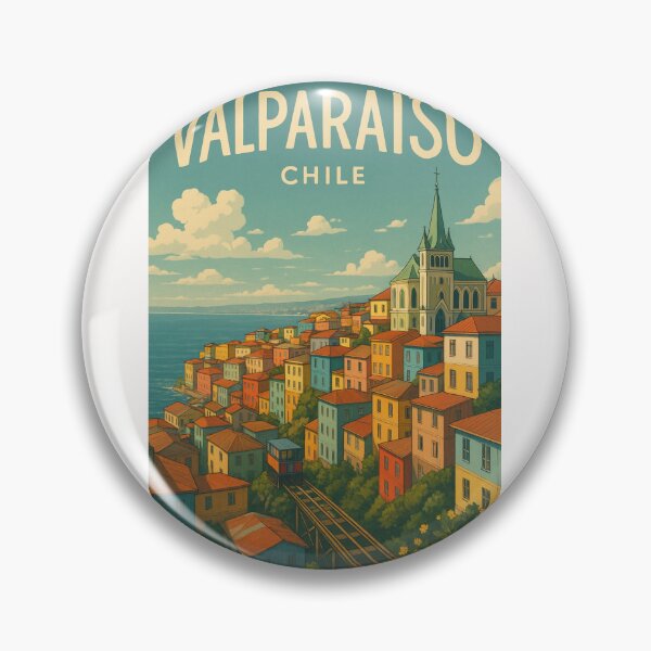 Item preview, Hillside Homes and Iglesia Luterana in Valparaíso, Chile designed and sold by Places On Earth.