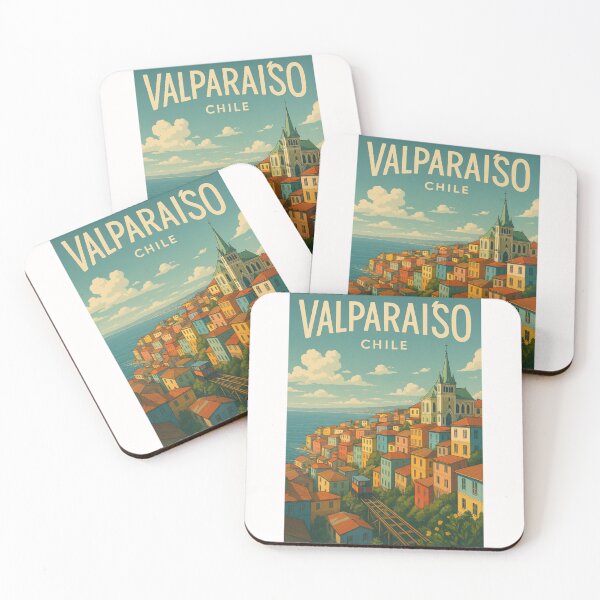 Item preview, Hillside Homes and Iglesia Luterana in Valparaíso, Chile designed and sold by Places On Earth.