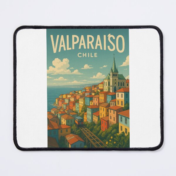 Item preview, Hillside Homes and Iglesia Luterana in Valparaíso, Chile designed and sold by Places On Earth.