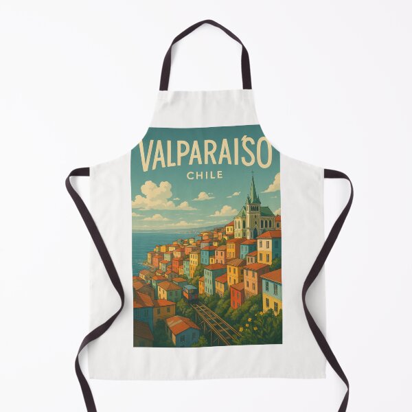 Item preview, Hillside Homes and Iglesia Luterana in Valparaíso, Chile designed and sold by Places On Earth.