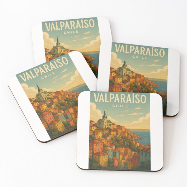 Item preview, Coastal Hills and Colorful Skyline of Valparaíso, Chile designed and sold by Places On Earth.
