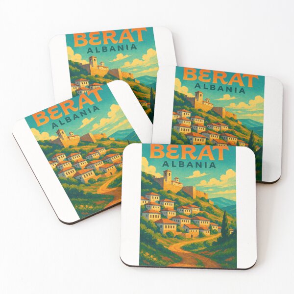 Item preview, Berat Castle and Ottoman Houses in Berat, Albania designed and sold by Places On Earth.