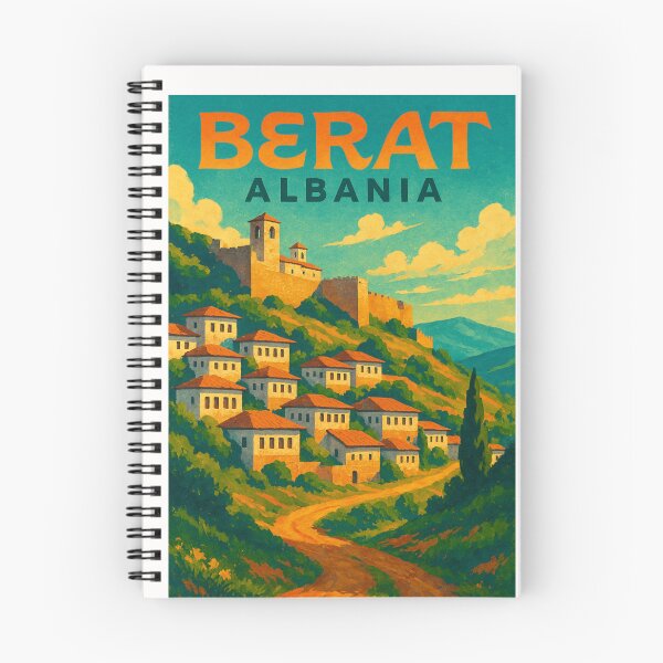 Item preview, Berat Castle and Ottoman Houses in Berat, Albania designed and sold by Places On Earth.