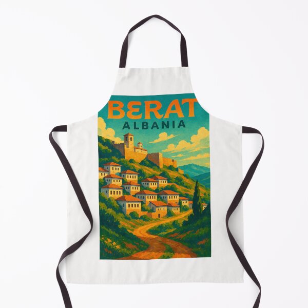 Item preview, Berat Castle and Ottoman Houses in Berat, Albania designed and sold by Places On Earth.