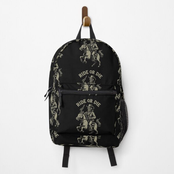 Item preview, Ride or Die – Western Skeleton Illustration designed and sold by Tattee.
