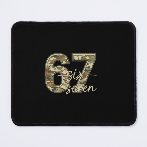 Item preview, Funny Camo Six Seven 67 Meme designed and sold by PopStars1993.