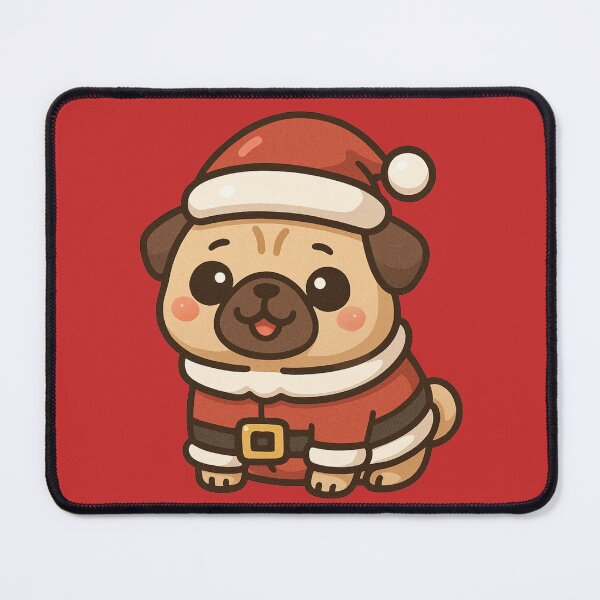 Item preview, Funny Christmas Pug | Cute Santa Pug Dog designed and sold by Shtex.