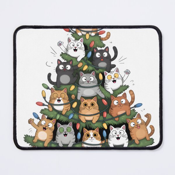 Item preview, Clumsy Cat Christmas Tree designed and sold by homeaven.