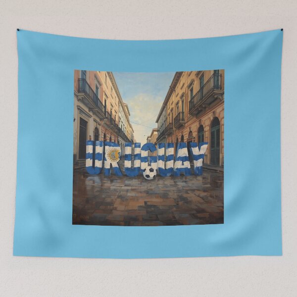 Item preview, URUGUAY Street Pride – Urban Flag Art designed and sold by ManhattanStyle.