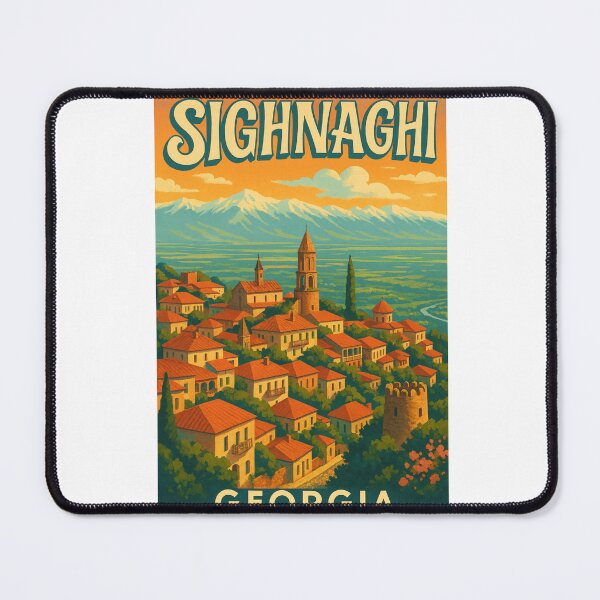 Item preview, Sighnaghi Overlook and Caucasus Mountains, Georgia designed and sold by Aryabek.