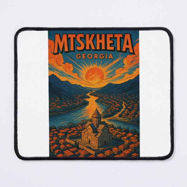 Item preview, Svetitskhoveli Cathedral and Mtkvari River at Sunset, Mtskheta, Georgia designed and sold by Aryabek.