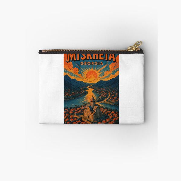 Item preview, Svetitskhoveli Cathedral and Mtkvari River at Sunset, Mtskheta, Georgia designed and sold by Aryabek.