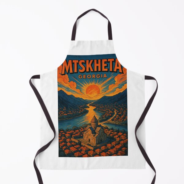 Item preview, Svetitskhoveli Cathedral and Mtkvari River at Sunset, Mtskheta, Georgia designed and sold by Aryabek.