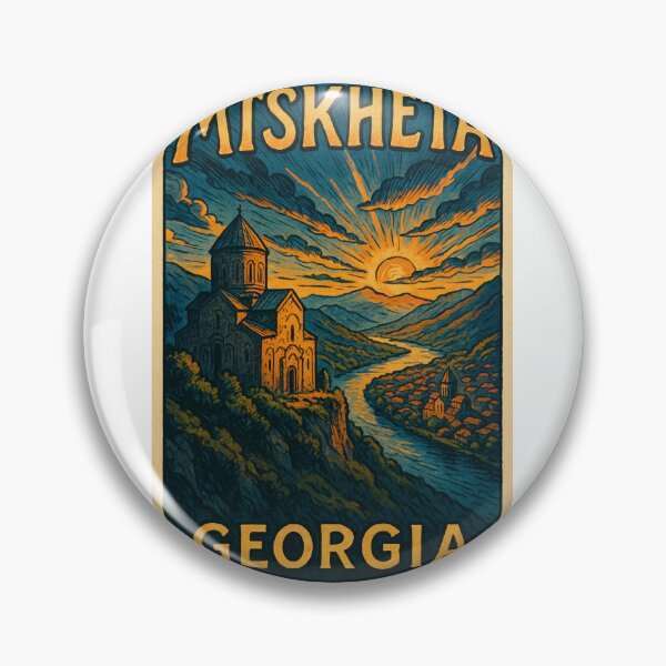 Item preview, Jvari Monastery Overlooking Mtskheta and the Caucasus, Georgia designed and sold by Aryabek.