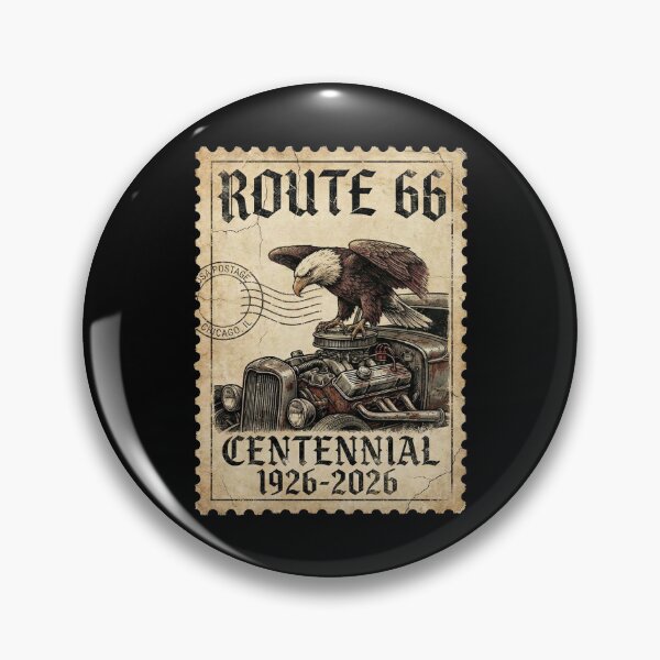 Item preview, Route 66 Centennial Eagle Engine: 100th Anniversary 1926-2026 Hot Rod Stamp designed and sold by G350.