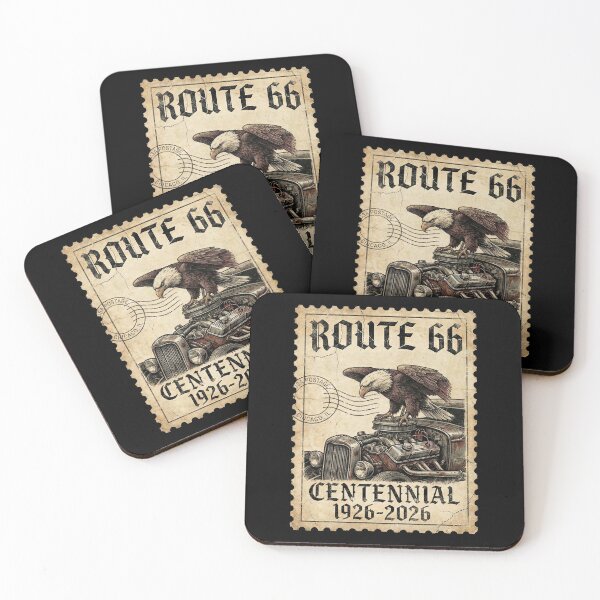 Item preview, Route 66 Centennial Eagle Engine: 100th Anniversary 1926-2026 Hot Rod Stamp designed and sold by G350.