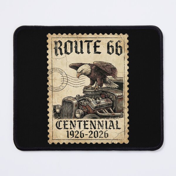 Item preview, Route 66 Centennial Eagle Engine: 100th Anniversary 1926-2026 Hot Rod Stamp designed and sold by G350.