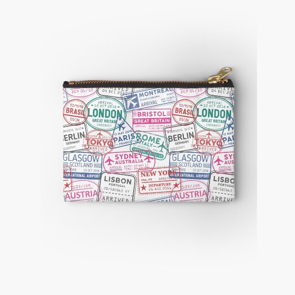 Item preview, Vintage Passport Stamp Travel Pattern designed and sold by PSYNOVA.
