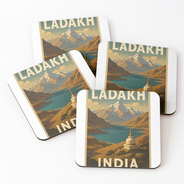 Item preview, Mountain Lake and Stupa in the Himalayas of Ladakh, India designed and sold by Aryabek.