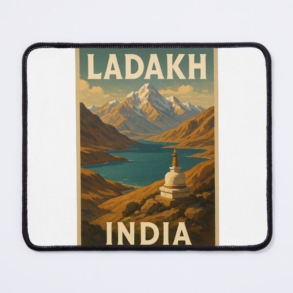 Item preview, Mountain Lake and Stupa in the Himalayas of Ladakh, India designed and sold by Aryabek.