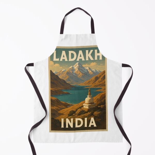 Item preview, Mountain Lake and Stupa in the Himalayas of Ladakh, India designed and sold by Aryabek.