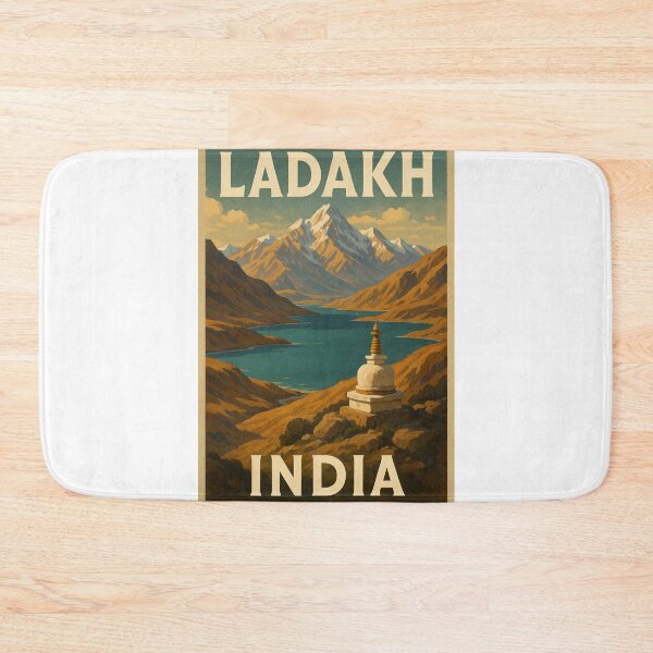 Item preview, Mountain Lake and Stupa in the Himalayas of Ladakh, India designed and sold by Aryabek.