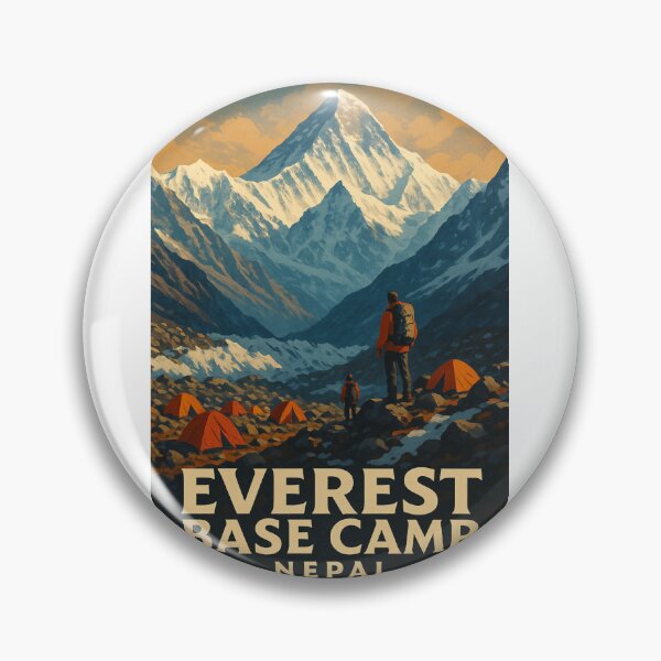 Item preview, Hikers and Camps at Everest Base Camp, Nepal designed and sold by Aryabek.