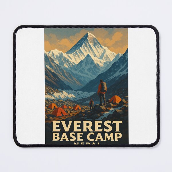 Item preview, Hikers and Camps at Everest Base Camp, Nepal designed and sold by Aryabek.