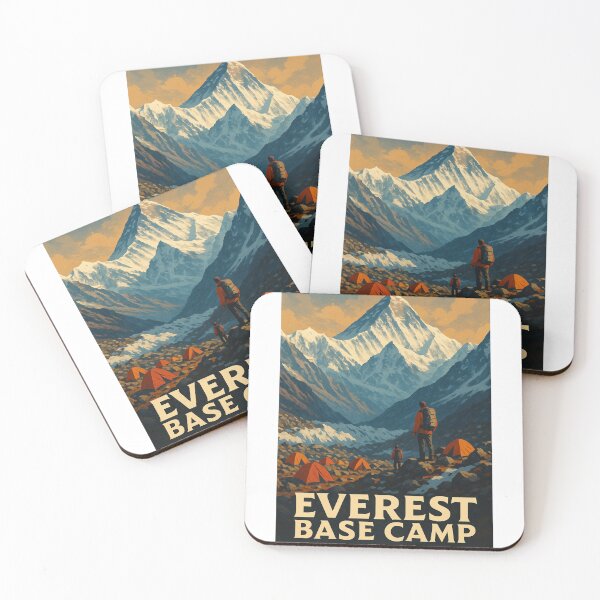 Item preview, Hikers and Camps at Everest Base Camp, Nepal designed and sold by Aryabek.