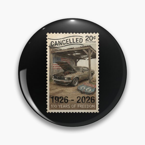 Artikelvorschau, Route 66 Jubiläumsmarke (Sonderstempel): 100. Jahrestag 1926–2026, Scheunenfund entworfen und verkauft von G350.