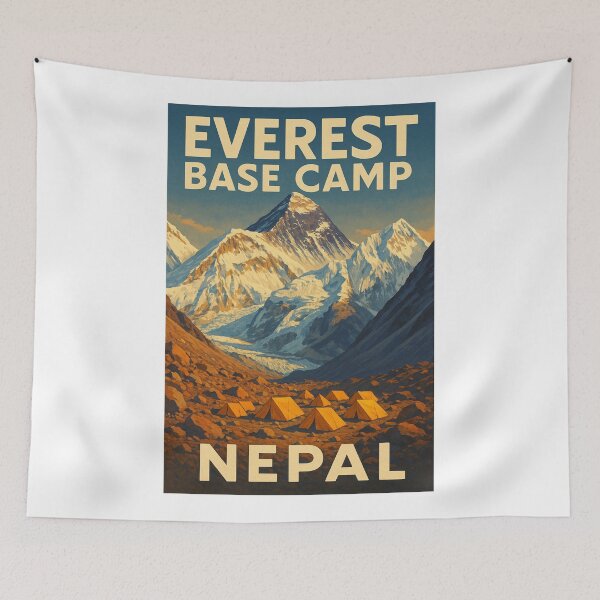 Item preview, Golden Light on Everest and Base Camp Tents, Nepal designed and sold by Aryabek.