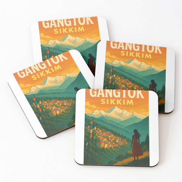Item preview, Gangtok and Himalayan Sunrise in Sikkim, India designed and sold by Aryabek.