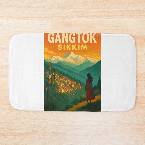 Item preview, Gangtok and Himalayan Sunrise in Sikkim, India designed and sold by Aryabek.