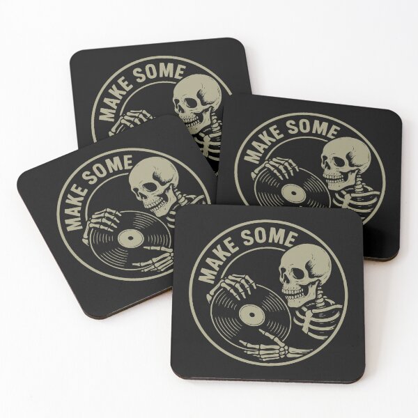 Item preview, Make Some Noise – Skeleton Vinyl DJ designed and sold by Tattee.