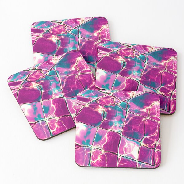 Item preview, Neon Pool Reflections Abstract designed and sold by weirdfishes123.