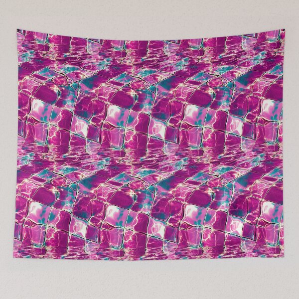 Item preview, Neon Pool Reflections Abstract designed and sold by weirdfishes123.