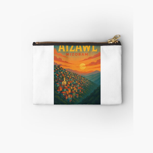Item preview, Aizawl Sunset Over Hillside Cityscape, Mizoram, India designed and sold by Aryabek.