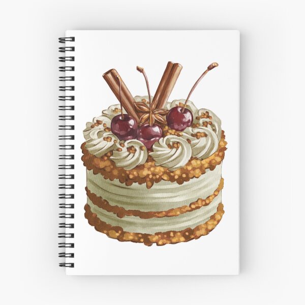 Item preview, Delicious cake with cherries and cinnamon sticks on top at a dessert table during a party celebration designed and sold by Ms. Iryna.