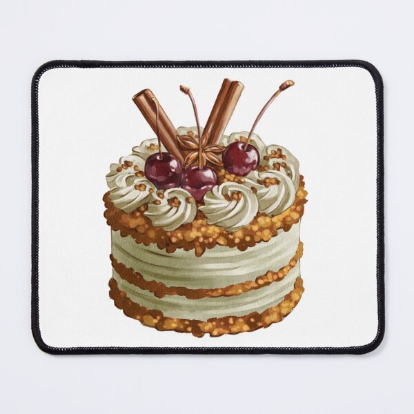 Item preview, Delicious cake with cherries and cinnamon sticks on top at a dessert table during a party celebration designed and sold by Ms. Iryna.