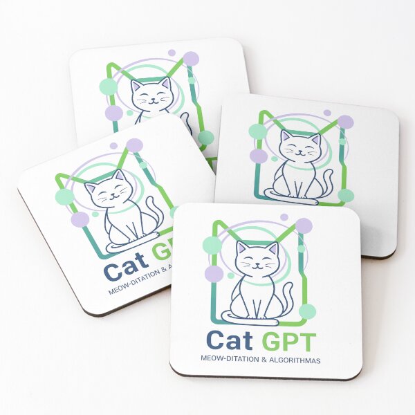 Item preview, Cat GPT, Cute cat AI illustration,  designed and sold by LaModaLoKa01.