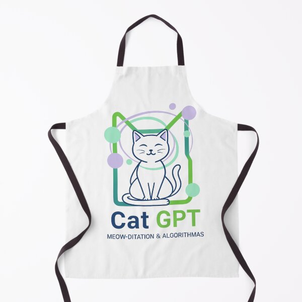 Item preview, Cat GPT, Cute cat AI illustration, designed and sold by LaModaLoKa01.
